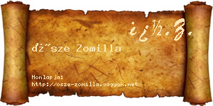 Ősze Zomilla névjegykártya